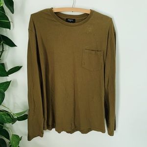 Forever 21 Long Sleeve Olive Tee